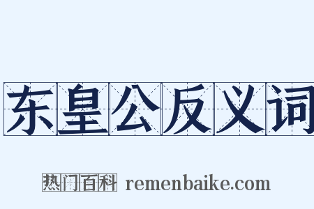 东皇公反义词是什么意思的图片